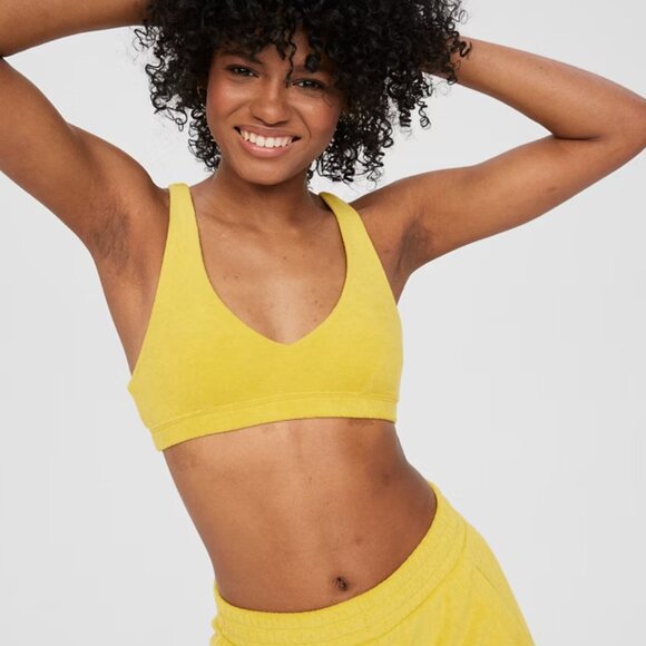 Aerie Summer Lights Terry Sports Bra / Bra Top / Bralette - Shade: Royal Navy - Picture 1 of 6